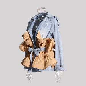 Ruffle & Denim Jacket | PRE-ORDER- Ships 11/15/2025