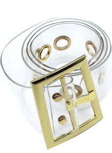 Oversized Clear Belt