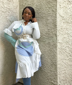 All Mixed Up | Shirt Dress- PRE ORDER
